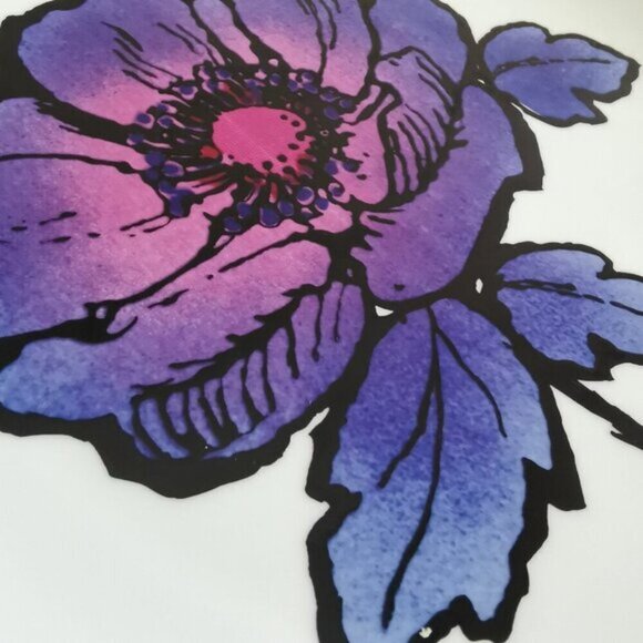 Wedgwood Blue Anemone Large Dinner Plate Susie Cooper Vintage 1970s Design Flora - Picture 6 of 7